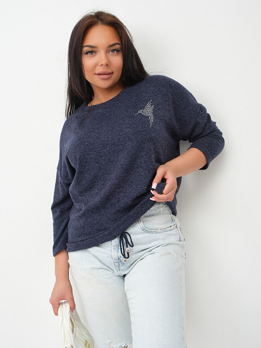 Джемпер Оливия т. индиго