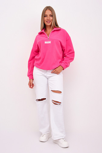 Толстовка жен. Тренд-2 флис малина