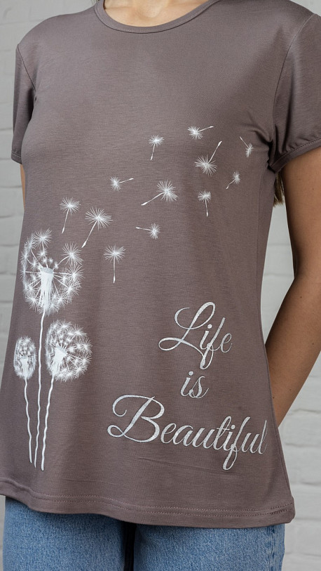 Футболка Одуванчик шоколад