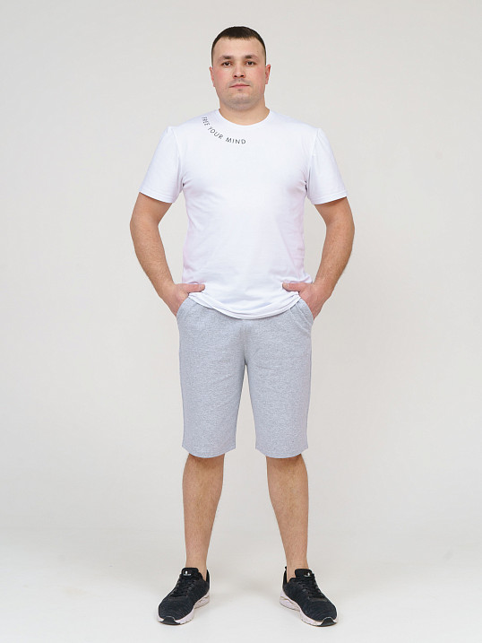 Шорты мужские футер серые