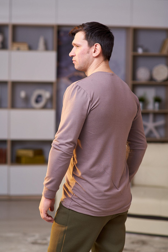 Лонгслив мужской Премиум кофе