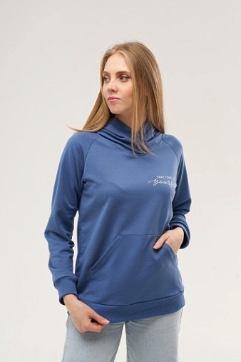 Толстовка женская ТЖФ-06 индиго