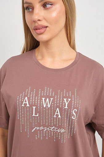 Футболка женская Флай шоколад