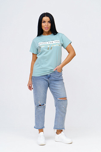 Футболка женская Имидж аква