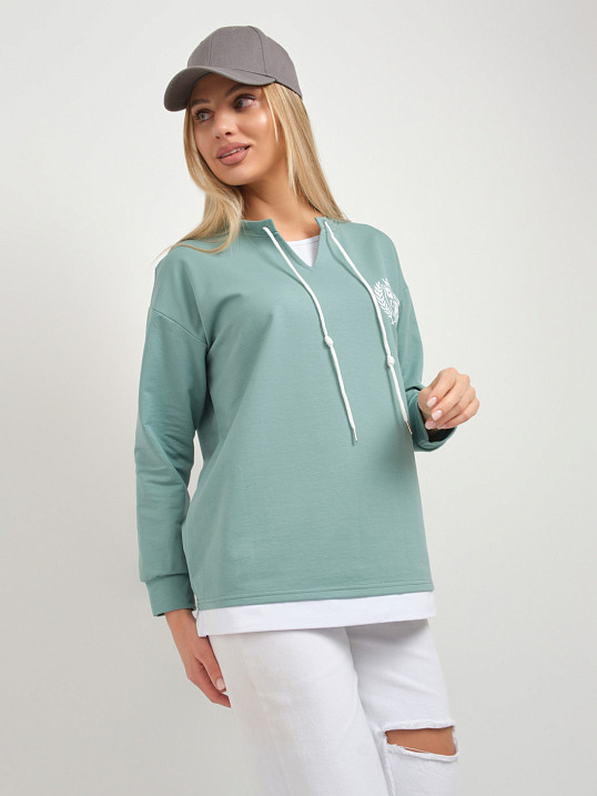 Свитшот женский Гранд св.изумруд