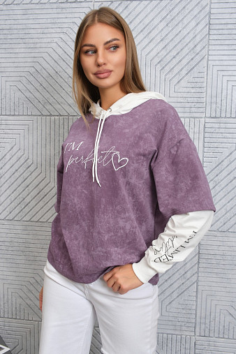 Толстовка женская Венди варенка лиловый