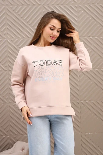 Свитшот женский Лео бежевый