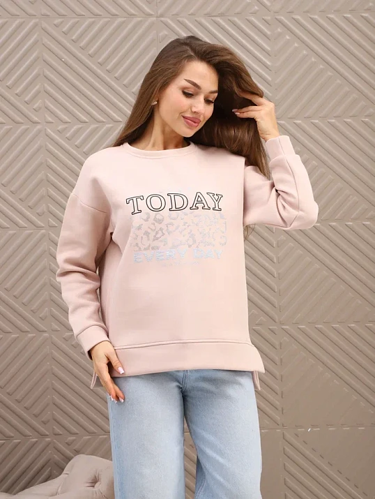 Свитшот женский Лео бежевый