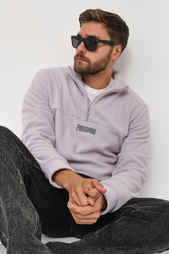 Толстовка муж. Драйв флис св.серый