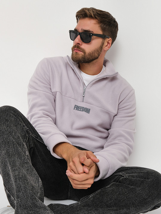 Толстовка муж. Драйв флис св.серый