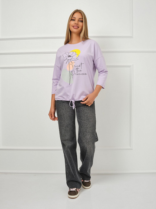 Лонгслив Николь лаванда
