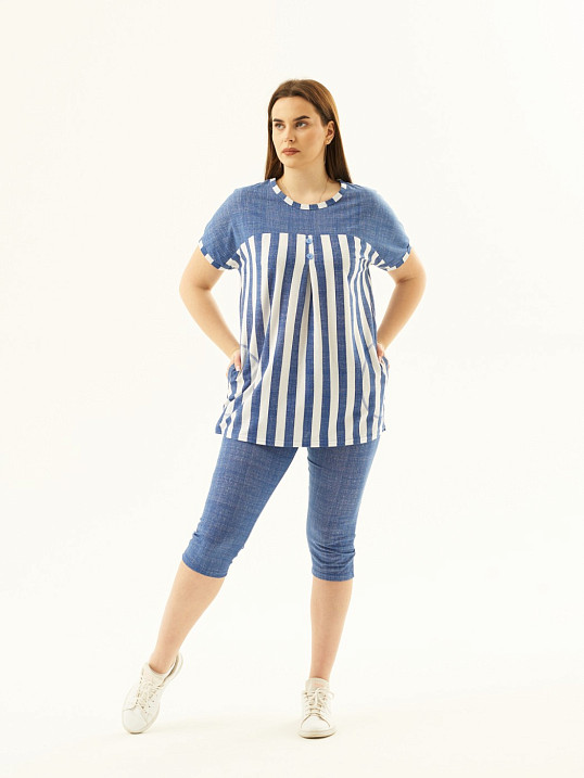 Костюм Вдохновение джинс/полоса