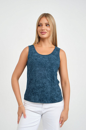 Майка вискозная варенка петроль