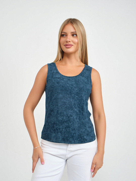 Майка вискозная варенка петроль