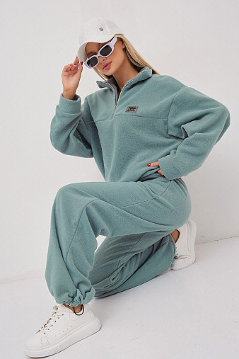 Костюм жен. Тренд флис аква