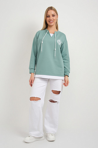 Свитшот женский Гранд св.изумруд