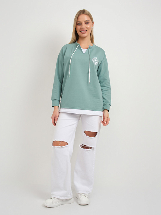 Свитшот женский Гранд св.изумруд