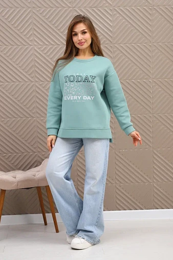 Свитшот женский Лео фисташка