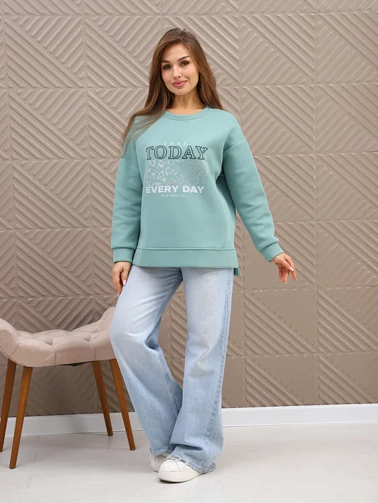 Свитшот женский Лео фисташка