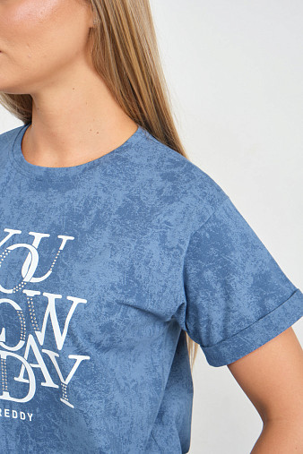 Футболка жен. Лиона варенка индиго