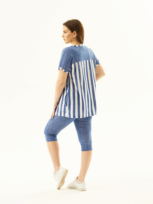 Костюм Вдохновение джинс/полоса