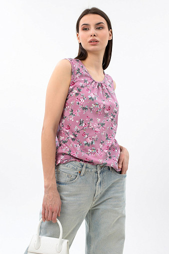 Майка Летнее признание брусника/цветы