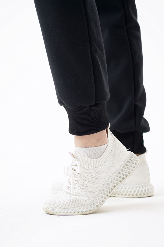 Брюки женские футер 3-х нитка черные