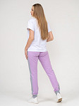 Брюки женские лампас лаванда