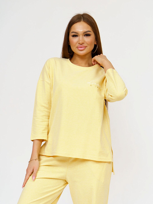 Толстовка женская Мегаполис желтый