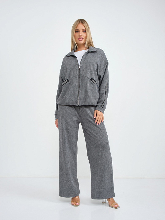 Костюм женский Валенсия серый