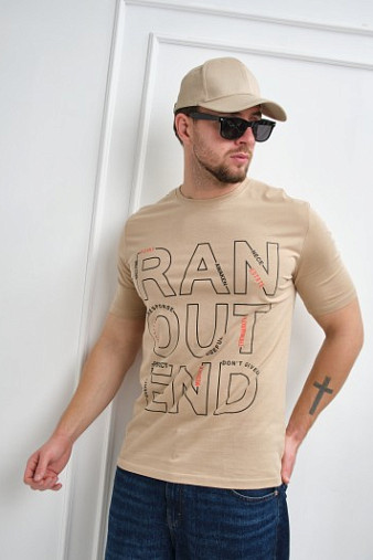 Футболка мужская Сириус бежевый