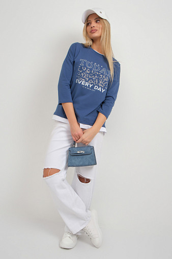 Лонгслив женский Лео св.индиго