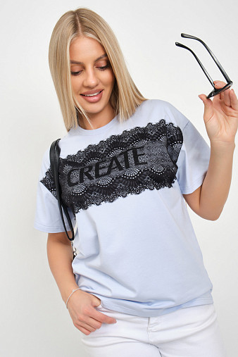 Футболка женская Юна св.голубой