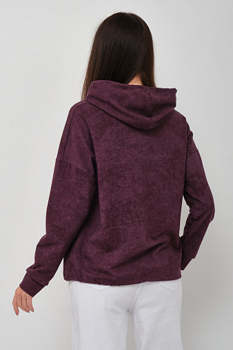 Толстовка женская Винтаж баклажан