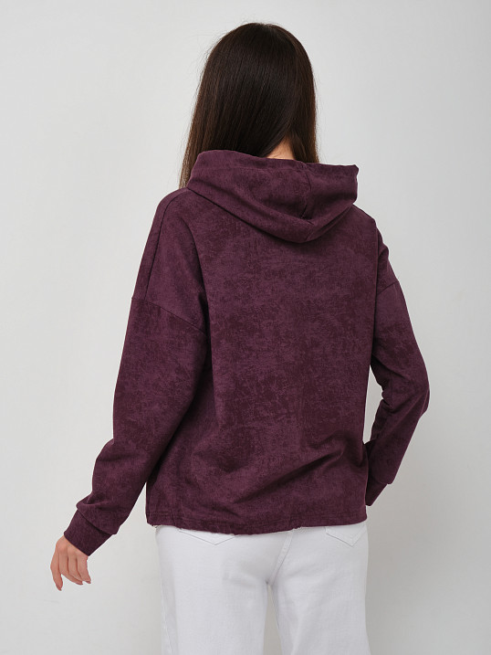 Толстовка женская Винтаж баклажан