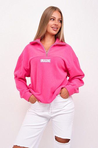 Толстовка жен. Тренд-2 флис малина