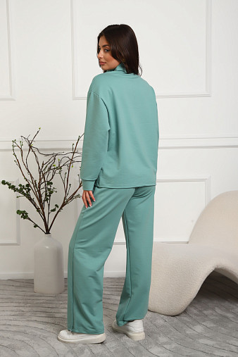 Костюм женский Верона однотонный св.изумруд