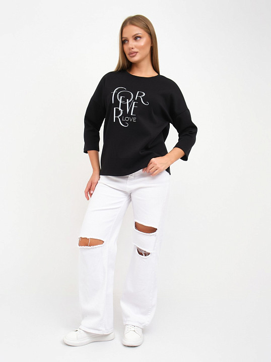 Свитшот женский Одри черный