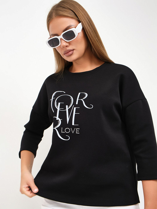 Свитшот женский Одри черный