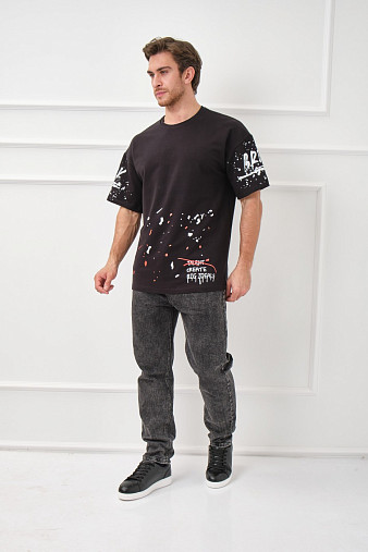 Футболка мужская Дорс футер черный