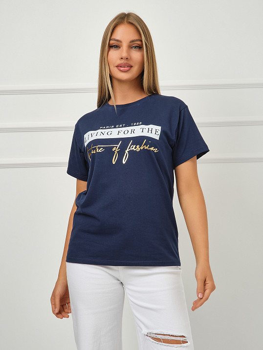 Футболка женская Имидж индиго