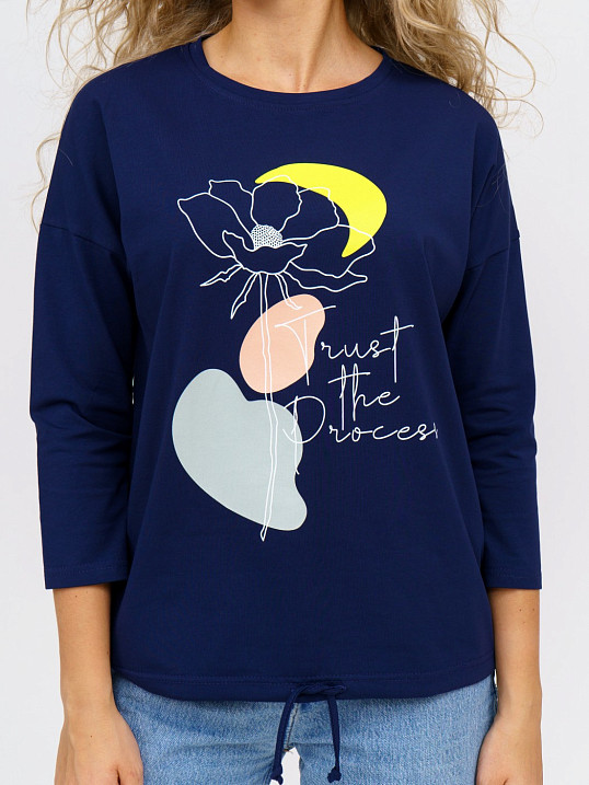 Лонгслив Николь т.индиго