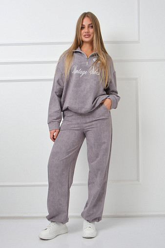 Костюм женский Верона варенка серый