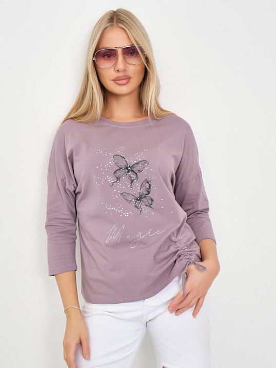 Лонгслив женский Сати корица