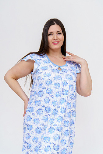 Ночная сорочка Крыло голубой