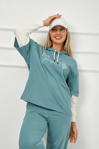 Толстовка женская Венди бирюза