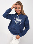 Толстовка женская Винтаж индиго