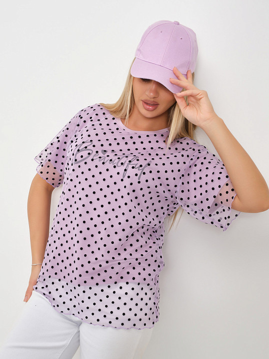 Футболка женская Бьюти вискоза лаванда