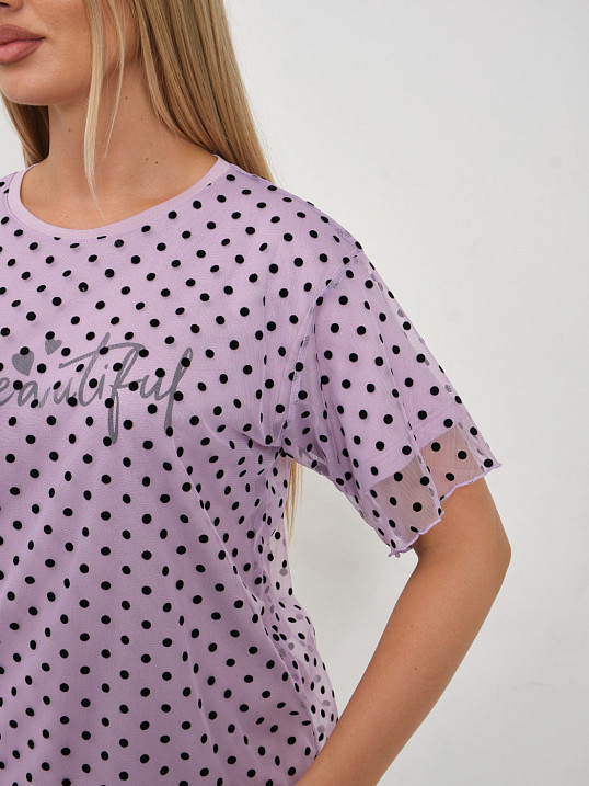 Футболка женская Бьюти вискоза лаванда