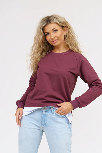 Толстовка женская Дабл лиловый